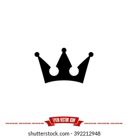 Crown Icon Vector.