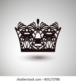 Crown icon. Vector