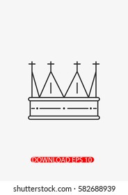 Crown icon, Vector