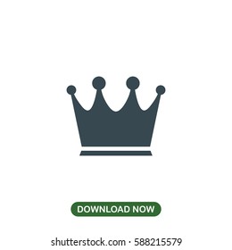 Crown icon vector