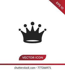 Crown icon vector.