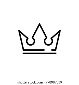 Crown icon vector