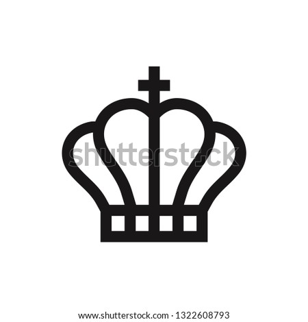 Crown icon vector
