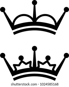 Crown Icon, Crown Vector Art Illustration