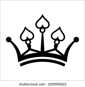 Crown Icon, Crown Vector Art Illustration