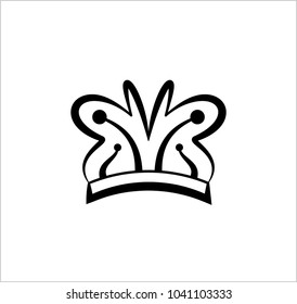 Crown Icon, Crown Vector Art Illustration