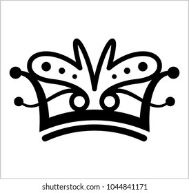 Crown Icon, Crown Vector Art Illustration