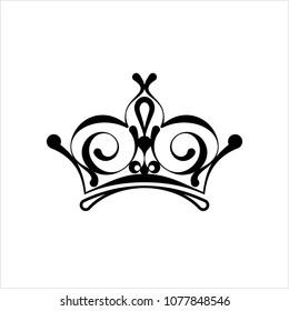 Crown Icon, Crown Vector Art Illustration