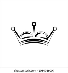 Crown Icon, Crown Vector Art Illustration