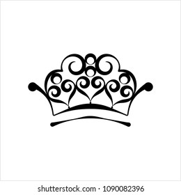 Crown Icon, Crown Vector Art Illustration
