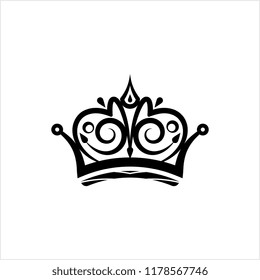 Crown Icon Crown Vector Art Illustration Stock Vector (Royalty Free ...