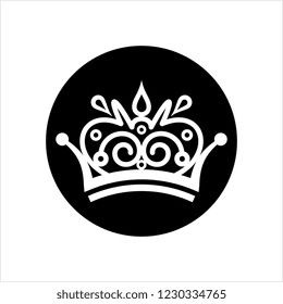 Crown Icon, Crown Vector Art Illustration