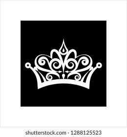 Crown Icon, Crown Vector Art Illustration