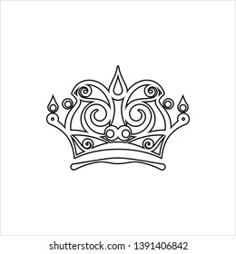 Crown Icon Crown Vector Art Illustration Stock Vector (Royalty Free ...