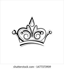 Crown Icon Crown Vector Art Illustration Stock Vector (Royalty Free ...