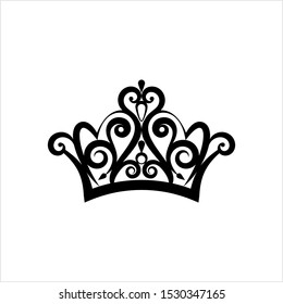 Crown Icon, Crown Vector Art Illustration