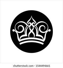 Crown Icon, Crown Vector Art Illustration