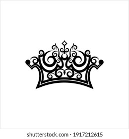 Crown Icon, Crown Vector Art Illustration