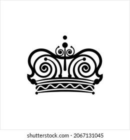 Crown Icon, Crown Vector Art Illustration
