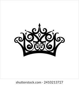 Crown Icon, Crown Vector Art Illustration