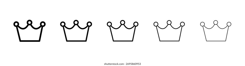 Icono de la corona Ilustración de Arte vectorial