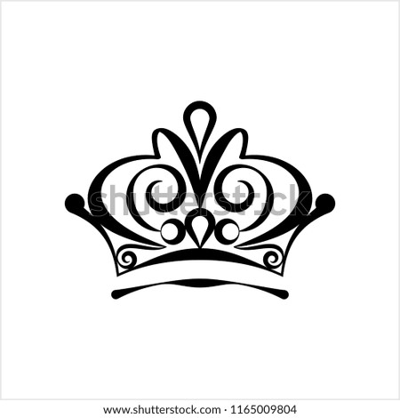 Crown Icon, Crown Vector Art Illustration