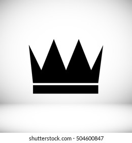 crown icon, vector best flat icon, EPS