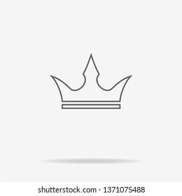 Crown icon. Vector concept illustration for design.