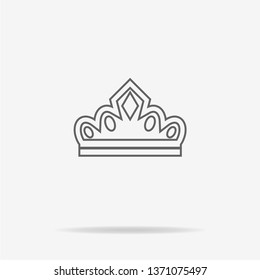 Crown icon. Vector concept illustration for design.