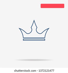 Crown icon. Vector concept illustration for design.