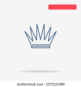 Crown icon. Vector concept illustration for design.