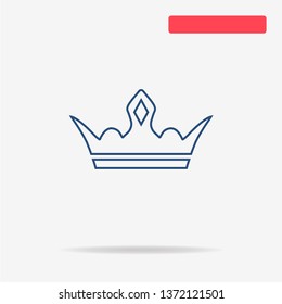 Crown icon. Vector concept illustration for design.