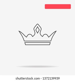 Crown icon. Vector concept illustration for design.