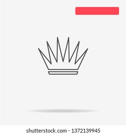Crown icon. Vector concept illustration for design.