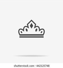Crown icon. Vector concept illustration for design.