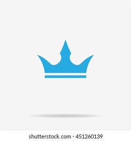 Crown icon. Vector concept illustration for design.