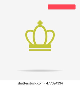Crown icon. Vector concept illustration for design.