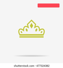 Crown icon. Vector concept illustration for design.