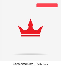 Crown icon. Vector concept illustration for design.