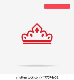 Crown icon. Vector concept illustration for design.