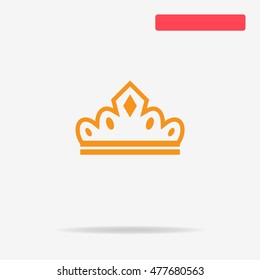 Crown icon. Vector concept illustration for design.