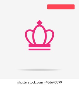 Crown icon. Vector concept illustration for design.