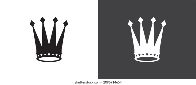 Crown Icon Vector. Crowns Simple Icons Design Symbol Of Jewelry, Luxury, Deluxe, Fashion And Authority. Crown Vectors Stock Illustration