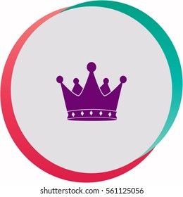 Crown  icon. Vector design.