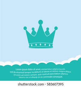 Crown  icon. Vector design.