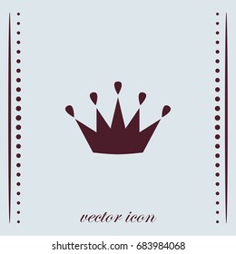 crown icon, vector design element