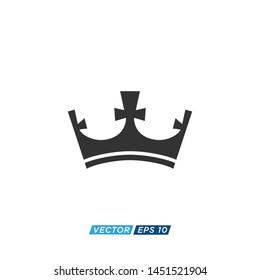 Crown Icon Vector Design Illustration 