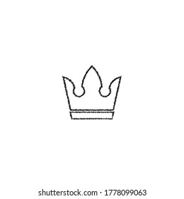 Crown icon vector design illustration template
