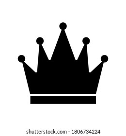 Plantilla de diseño de vectores de iconos de la corona