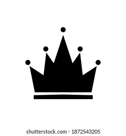 Plantilla de diseño de vectores de iconos de la corona